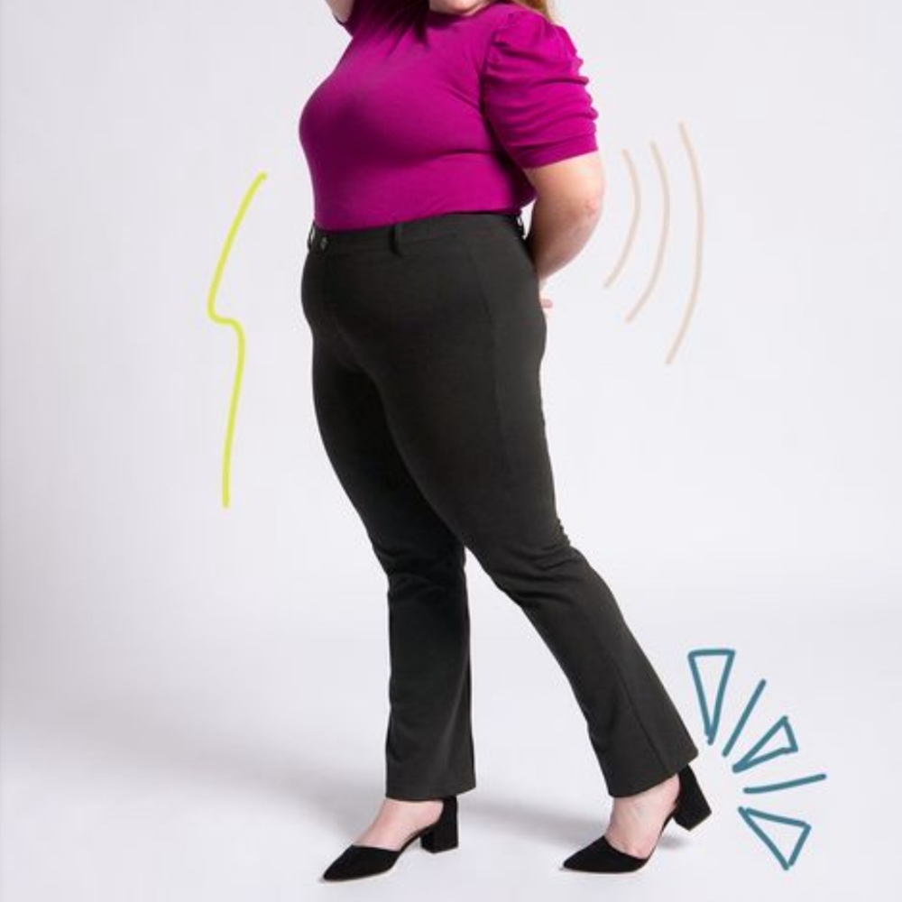 Betabrand classic straight leg dress pants/yoga